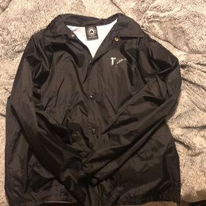 Thrasher skate and destroy snap up windbreaker